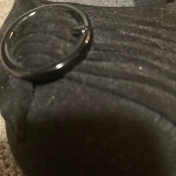 Black suede wedges with buckle detail, size 8, professional - Picture 3 of 11